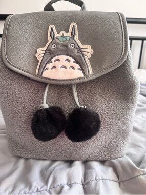 NWT Ghibli My Neighbor Totoro Sherpa Slouch Mini Backpack